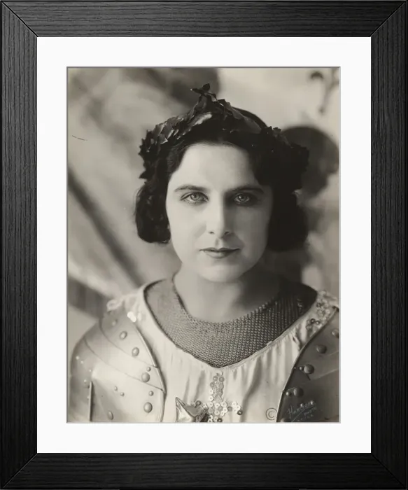 Framed Print : Geraldine Farrar, head-and-shoulders portrait, facing front Framed Print : Geraldine Farrar, head-and-shoulders portrait, facing front