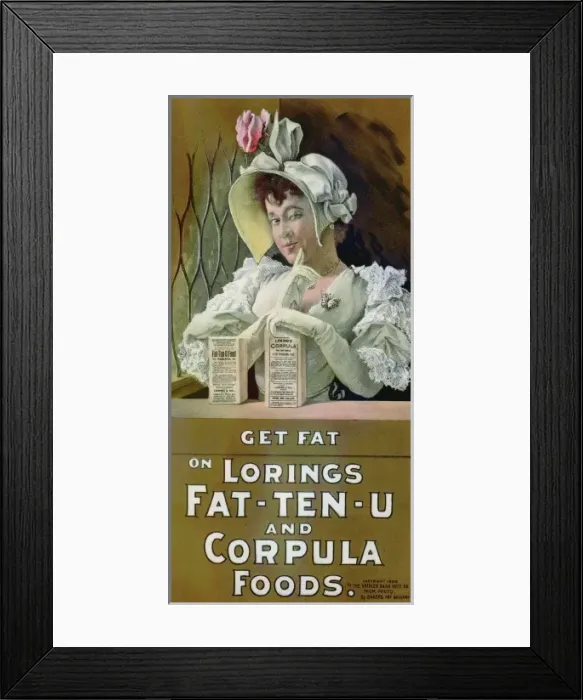 Framed Print : Get fat on Lorings Fat-ten-u and corpula foods Framed Print : Get fat on Lorings Fat-ten-u and corpula foods