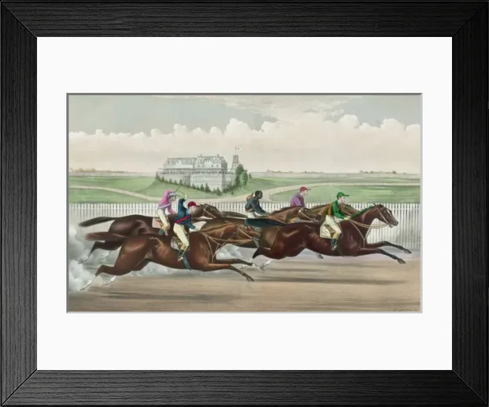 Framed Print : American Jockey Club Races Framed Print : American Jockey Club Races
