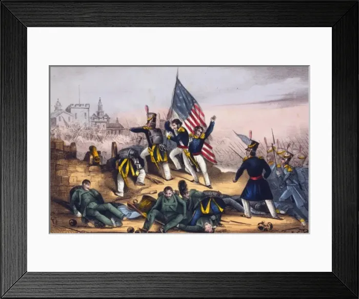 Framed Print : Attack on Chapultepec, Sept. 13th 1847--Mexicans routed with Framed Print : Attack on Chapultepec, Sept. 13th 1847--Mexicans routed with