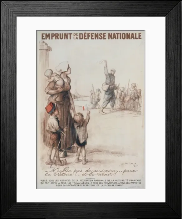 Framed Print : Emprunt de la Defense Nationale Framed Print : Emprunt de la Defense Nationale