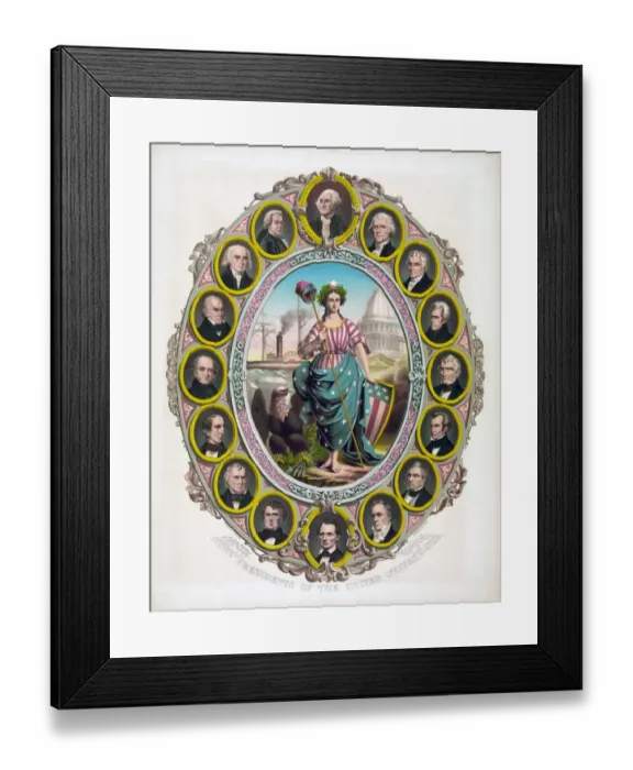 Framed Print : Presidents of the United States Framed Print : Presidents of the United States