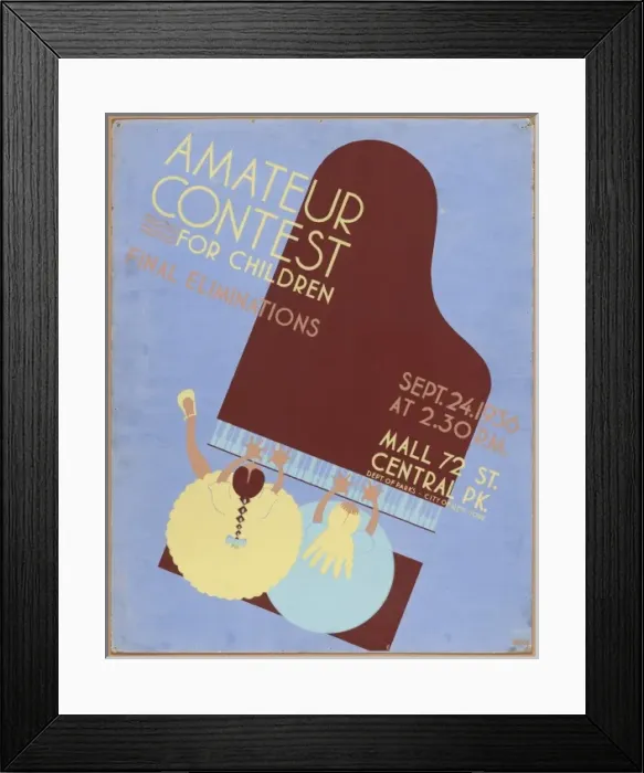 Framed Print : Amateur contest for children Final eliminations, Sept. 24, 1 Framed Print : Amateur contest for children Final eliminations, Sept. 24, 1