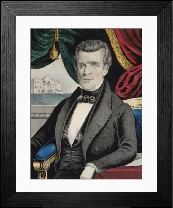 Framed Print : James K. Polk - eleventh president of the United States Framed Print : James K. Polk - eleventh president of the United States