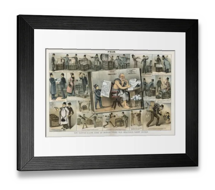 Framed Print : The custom-house code of morals under our beautiful tariff s Framed Print : The custom-house code of morals under our beautiful tariff s