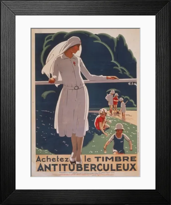 Framed Print : Achetez le timbre antituberculeux Framed Print : Achetez le timbre antituberculeux