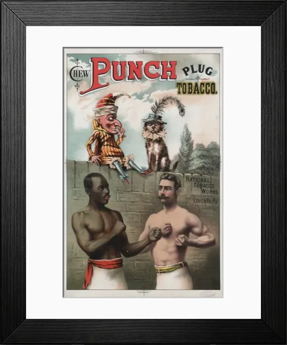 Framed Print : Chew Punch plug tobacco. National Tobacco Works, Louisville Framed Print : Chew Punch plug tobacco. National Tobacco Works, Louisville