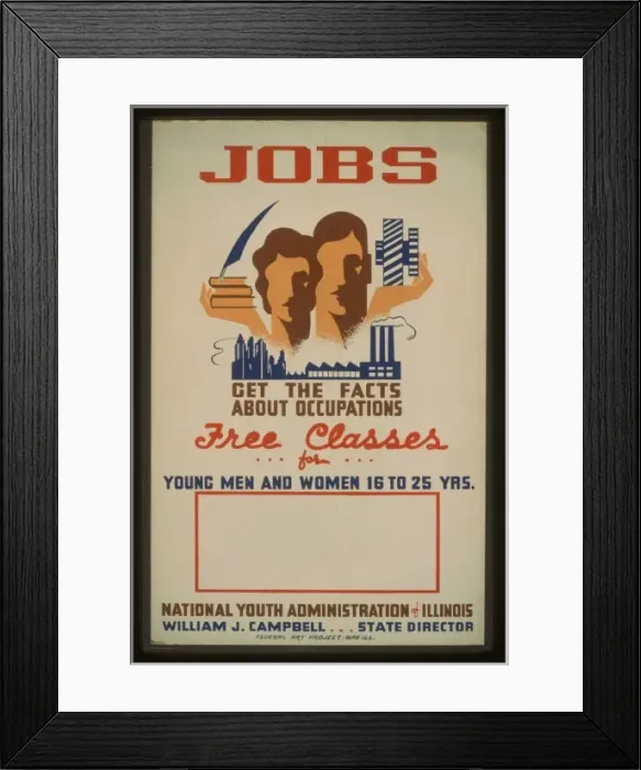 Framed Print : Jobs - get the facts about occupations - free classes for yo Framed Print : Jobs - get the facts about occupations - free classes for yo