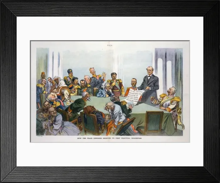 Framed Print : How the peace congress receives its first practical suggesti Framed Print : How the peace congress receives its first practical suggesti