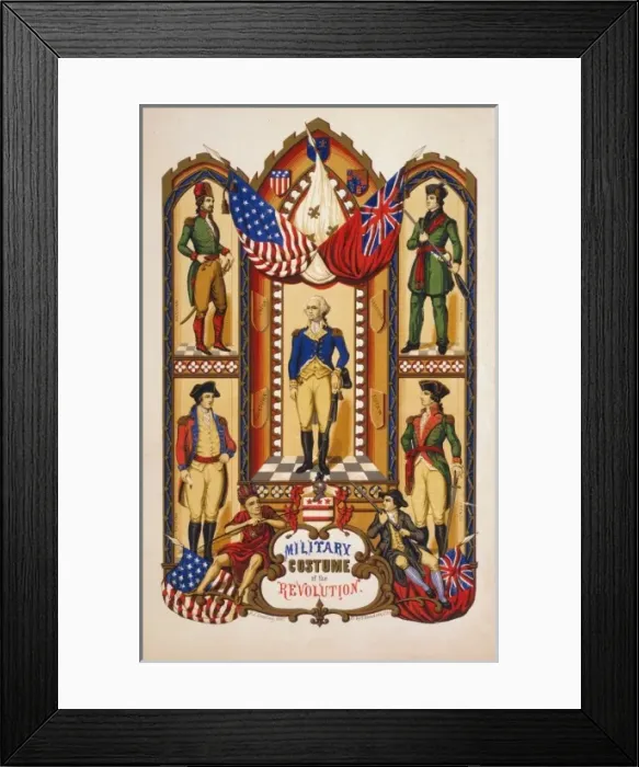 Framed Print : Military costume of the Revolution Framed Print : Military costume of the Revolution