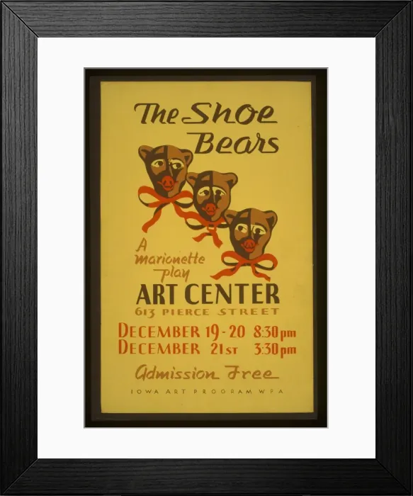 Framed Print : The shoe bears A marionette play The shoe bears A marionette Framed Print : The shoe bears A marionette play The shoe bears A marionette