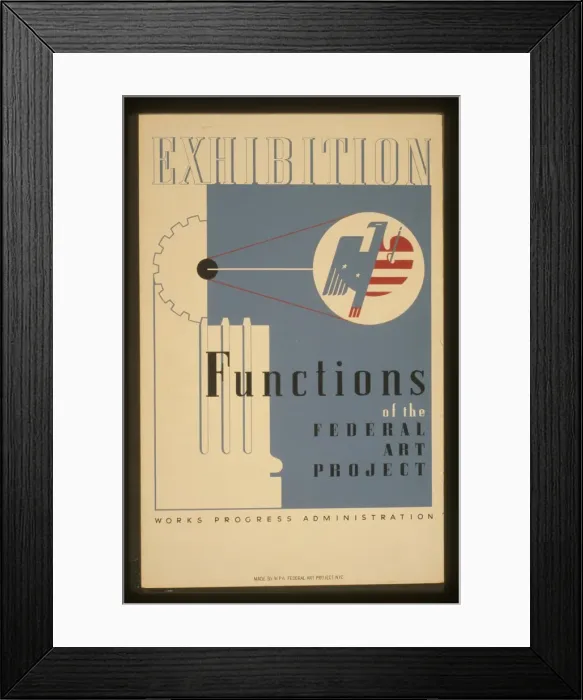 Framed Print : Exhibition Functions of the Federal Art Project Framed Print : Exhibition Functions of the Federal Art Project