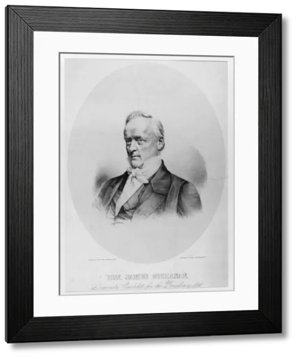 Framed Print : Hon. James Buchanan, democratic candidate for the presidency Framed Print : Hon. James Buchanan, democratic candidate for the presidency