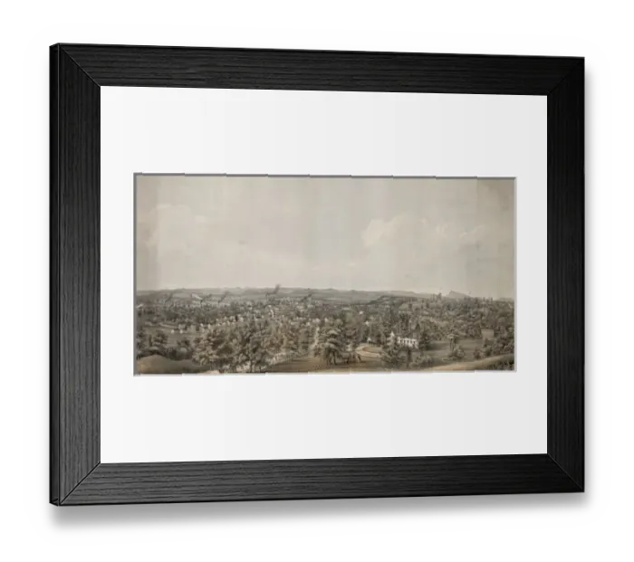 Framed Print : Springfield, 1850 Framed Print : Springfield, 1850