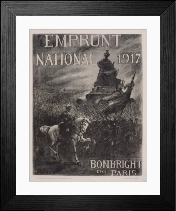 Framed Print : Emprunt National 1917. Bonbright et Co. Paris Framed Print : Emprunt National 1917. Bonbright et Co. Paris