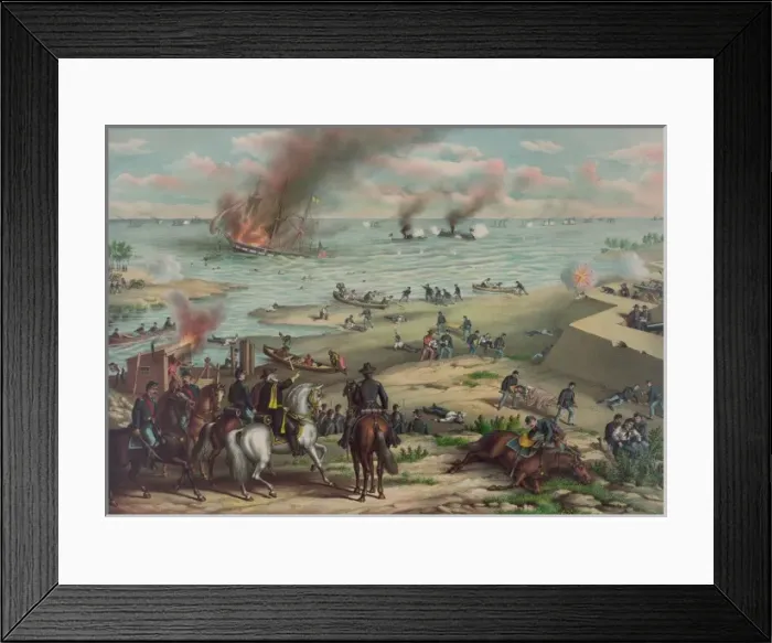 Framed Print : Battle between the Monitor and Merrimac--fought March 9th 18 Framed Print : Battle between the Monitor and Merrimac--fought March 9th 18