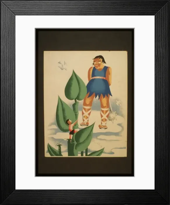 Framed Print : Jack and the beanstalk Framed Print : Jack and the beanstalk