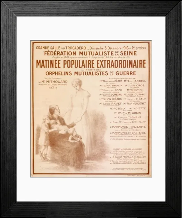 Framed Print : Matinee Populaire Extraordinaire au profit des Orphelins Mut Framed Print : Matinee Populaire Extraordinaire au profit des Orphelins Mut