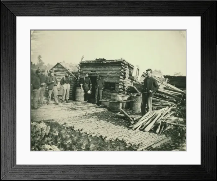 Framed Print : Civil War camp of the 6th NY Artillery at Brandy Station, Vi Framed Print : Civil War camp of the 6th NY Artillery at Brandy Station, Vi
