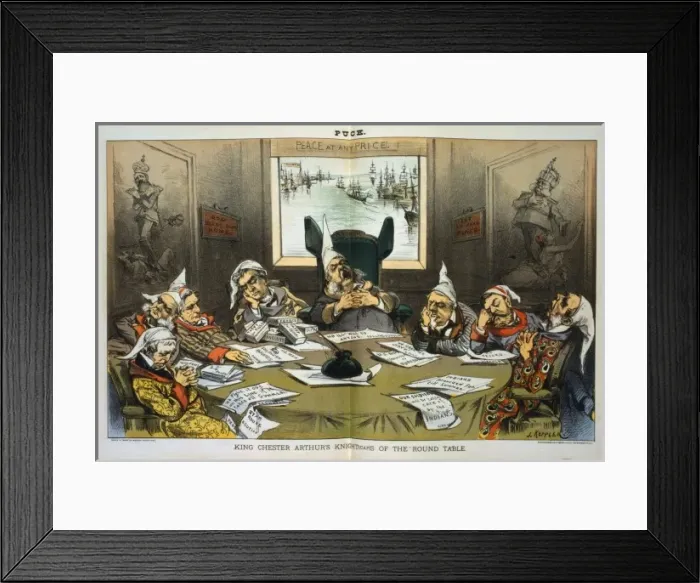 Framed Print : King Chester Arthurs knight(cap)s of the round table Framed Print : King Chester Arthurs knight(cap)s of the round table