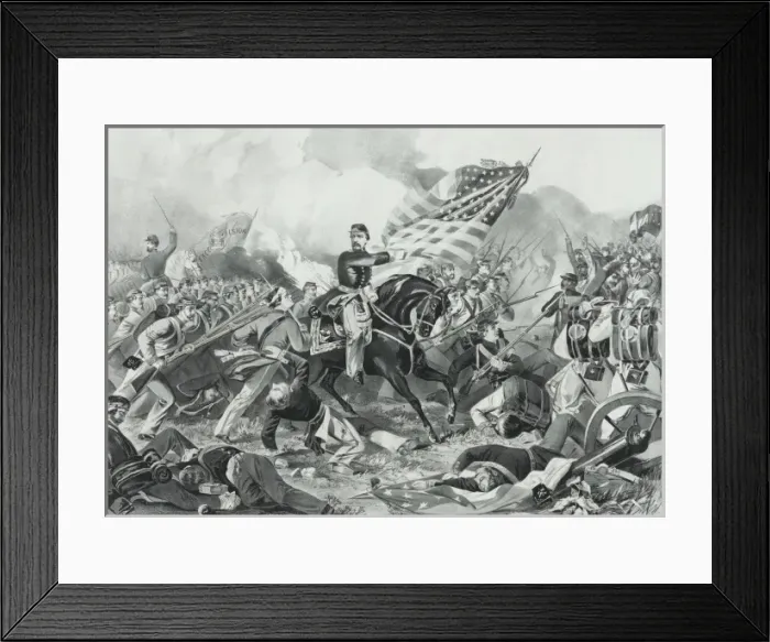 Framed Print : The Battle of Williamsburg, Va. May 5th 1862 Framed Print : The Battle of Williamsburg, Va. May 5th 1862
