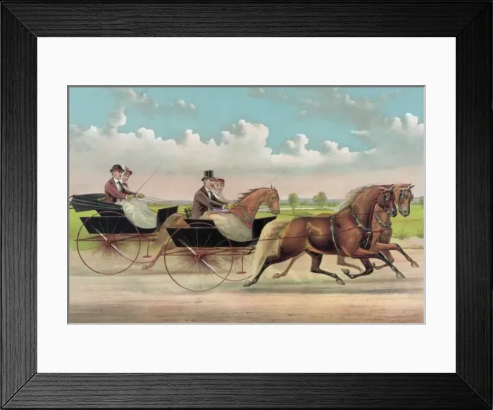 Framed Print : A brush with Webster Carts Framed Print : A brush with Webster Carts