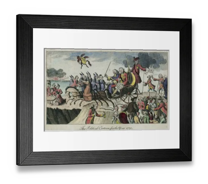 Framed Print : The political cartoon for the year 1775 Framed Print : The political cartoon for the year 1775