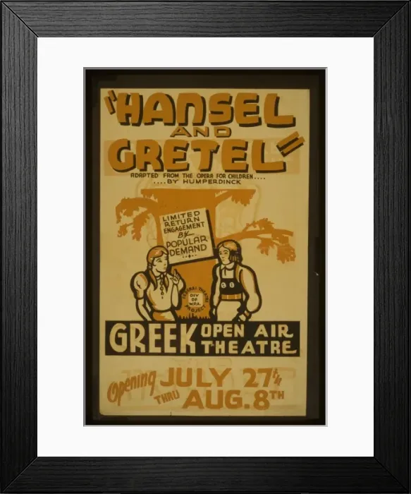 Framed Print : Hansel and Gretel Adapted from the opera for children... b Framed Print : Hansel and Gretel Adapted from the opera for children... b