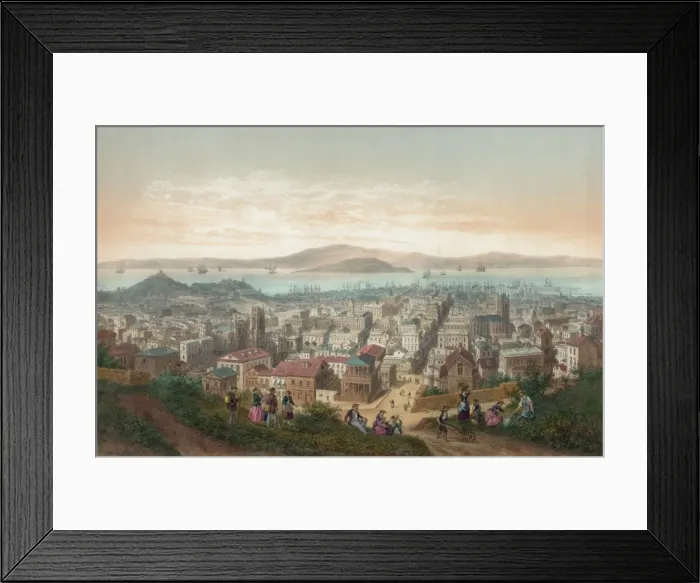 Framed Print : Vue de San-Francisco Vista de San-Francisco / Framed Print : Vue de San-Francisco Vista de San-Francisco /