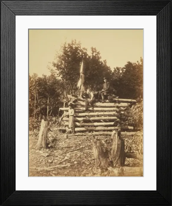Framed Print : Signal station on Elk Mountain, Md. overlooking battle-field Framed Print : Signal station on Elk Mountain, Md. overlooking battle-field