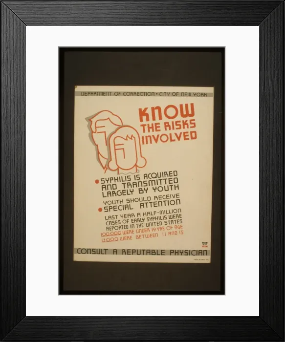 Framed Print : Know the risks involved Syphilis is acquired and transmitted Framed Print : Know the risks involved Syphilis is acquired and transmitted