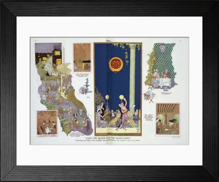 Framed Print : When the bloom is on the roof-garden Framed Print : When the bloom is on the roof-garden