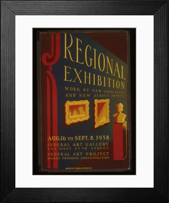 Framed Print : Regional exhibition Work by New York State and New Jersey ar Framed Print : Regional exhibition Work by New York State and New Jersey ar