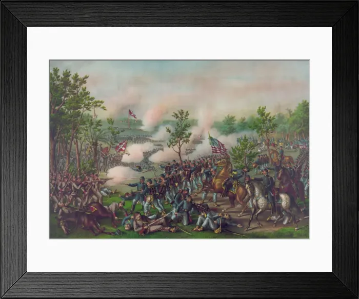 Framed Print : Battle of Atlanta--Death of Gen. James B. McPherson--July 22
