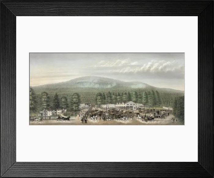 Framed Print : Exterior view of West Branch camp meeting, Clinton Co. Pa Framed Print : Exterior view of West Branch camp meeting, Clinton Co. Pa