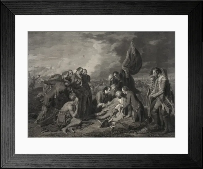 Framed Print : The death of General Wolfe Framed Print : The death of General Wolfe