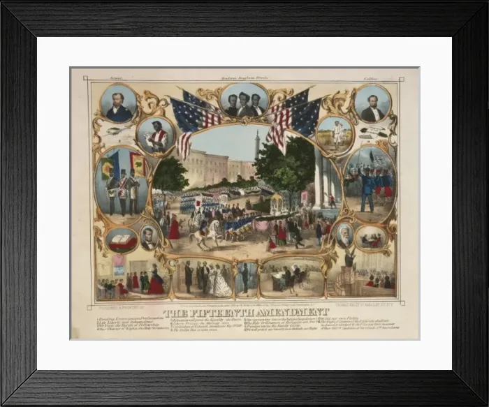 Framed Print : The Fifteenth amendment Framed Print : The Fifteenth amendment