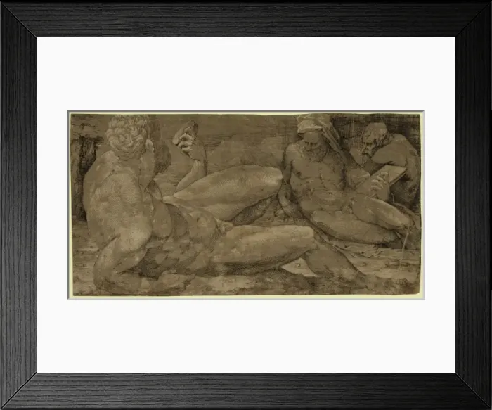 Framed Print : Three male figures Framed Print : Three male figures
