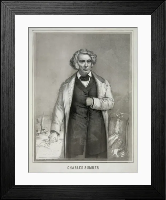Framed Print : Charles Sumner Framed Print : Charles Sumner