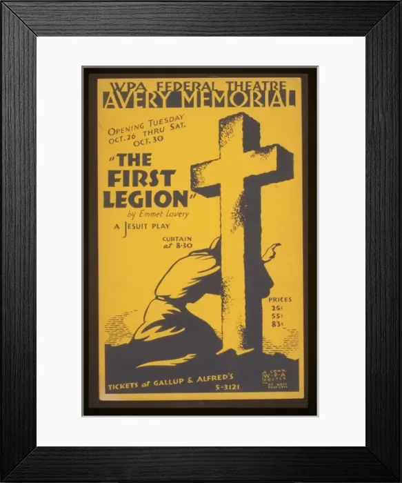 Framed Print : The first legion by Emmet Lavery a Jesuit play The first leg Framed Print : The first legion by Emmet Lavery a Jesuit play The first leg