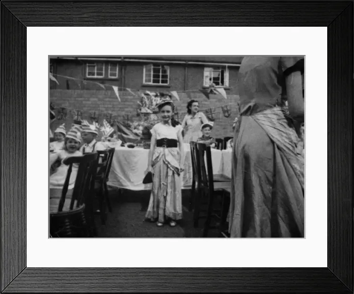 Framed Print : Queens Coronation party June 1953 Framed Print : Queens Coronation party June 1953