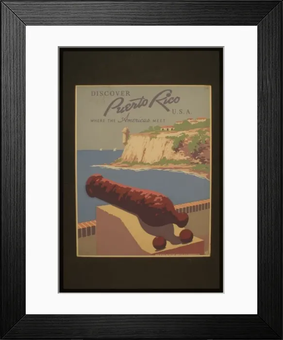 Framed Print : Discover Puerto Rico USA. Where the Americas meet Framed Print : Discover Puerto Rico USA. Where the Americas meet