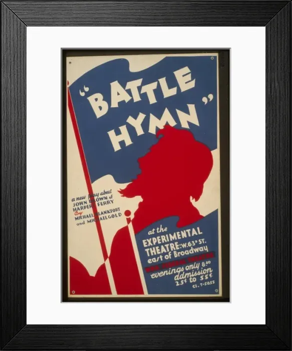 Framed Print : Battle hymn a new play about John Brown of Harpers Ferry by Framed Print : Battle hymn a new play about John Brown of Harpers Ferry by