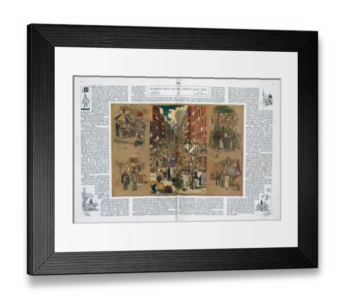 Framed Print : Summer days on New Yorks east side Framed Print : Summer days on New Yorks east side