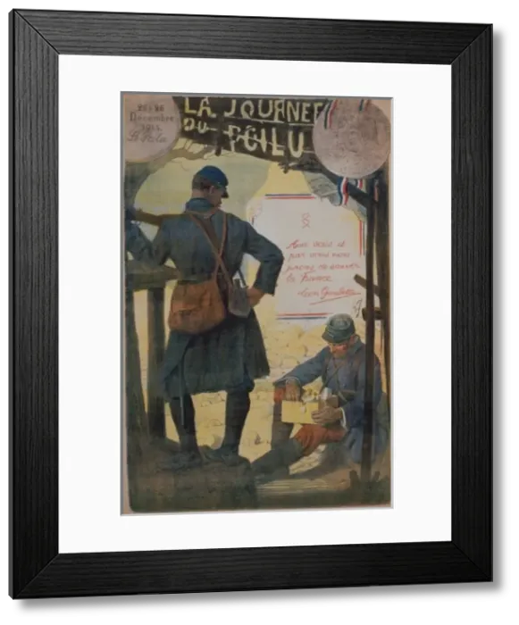 Framed Print : La journee du Poilu. 25-26 decembre 1915. Avec vous et par Framed Print : La journee du Poilu. 25-26 decembre 1915. Avec vous et par