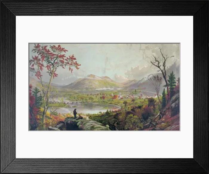 Framed Print : American autumn, Starucca Valley, Erie R. Road Framed Print : American autumn, Starucca Valley, Erie R. Road