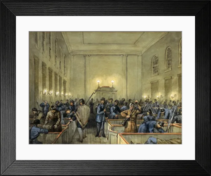 Framed Print : Sketches with Co B. 8th Reg. Pa. Ma. under the officers of t Framed Print : Sketches with Co B. 8th Reg. Pa. Ma. under the officers of t