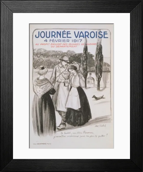 Framed Print : Journee Varoise. 4 fevrier 1917. Au profit exclusif des Oeuv Framed Print : Journee Varoise. 4 fevrier 1917. Au profit exclusif des Oeuv