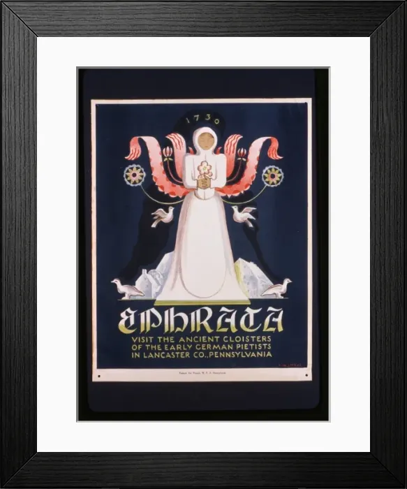 Framed Print : Ephrata Visit the ancient cloisters of the early German piet Framed Print : Ephrata Visit the ancient cloisters of the early German piet