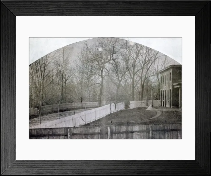 Framed Print : Rear of Presidents stables & grounds Framed Print : Rear of Presidents stables & grounds